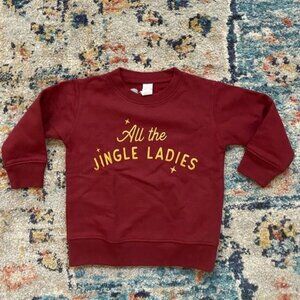 The Wishing Elephant Jingle Ladies Sweatshirt Crew Christmas